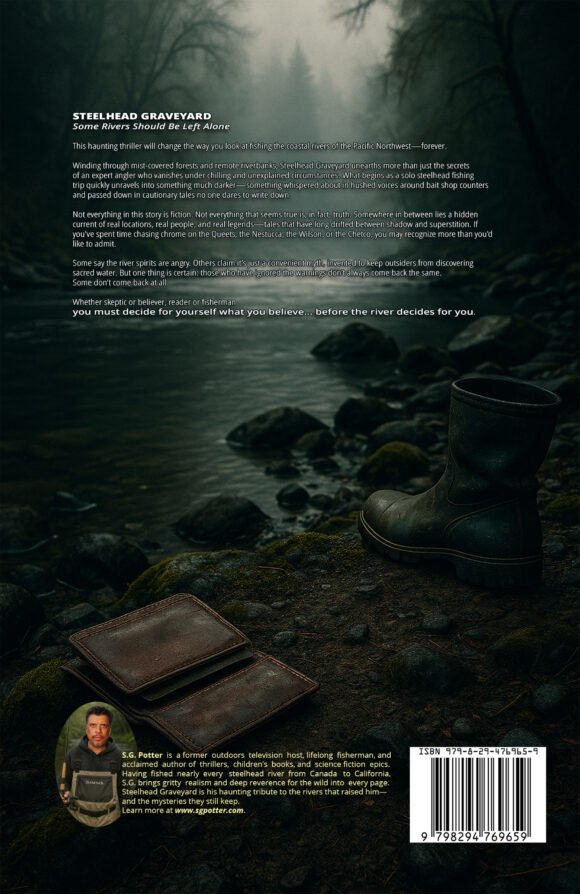 Steelhead Graveyard back cover of book